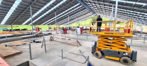 A5 Robot Installation TaranakiInstalling cable trays